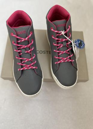 Lacoste новые кожаные кеды кроссовки