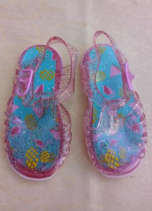 🌟 дитячі силіконові босоніжки сандалії желейки для дівчинки на 9-12 міс. код w20011 фото