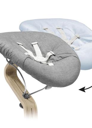 Шезлонг stokke nomi newborn grey для новорожденного