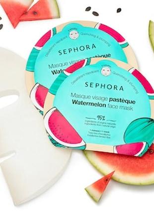 Маска после загара для лица и шеи sephora after-sun mask watermelon3 фото