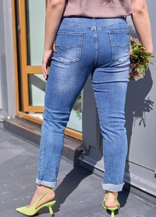 Женские джинсы (синие, новые)3 фото