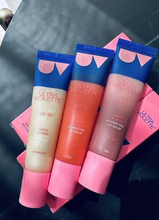 Ultra violette sheen screen hydrating lip balm spf50 бальзам для губ с спф защитой