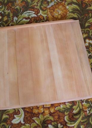 Деревянная доска для раскатывания теста доска для вареников с бортиком(большая)2 фото