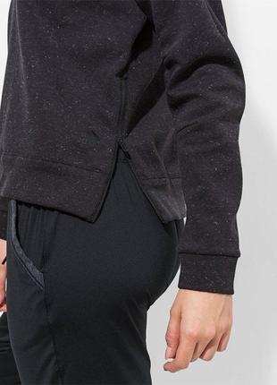 Кофта свитшот адидас adidas черный, графитовый цвет4 фото