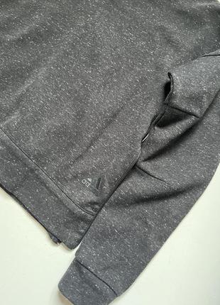 Кофта свитшот адидас adidas черный, графитовый цвет2 фото