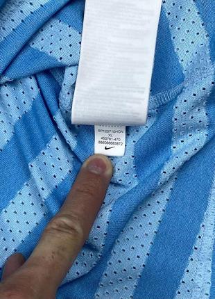 Nike dri-fit майка xl размер женская полосатая голубая оригинал4 фото