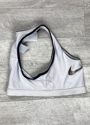 Nike fit dry топик 163 см s размер спортивный женский белый оригинал5 фото