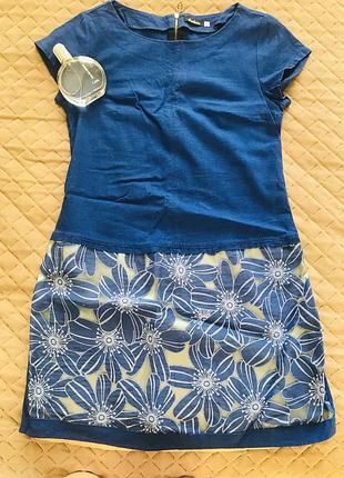 Женское льняное платье