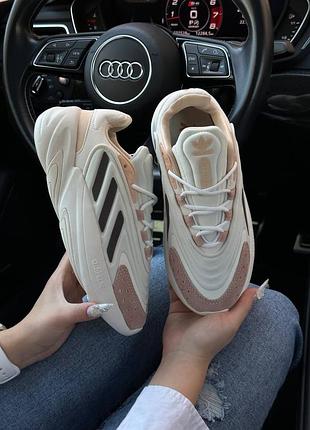 Спортивные женские бежевые кроссовки adidas ozelia 🆕 адидас озелия