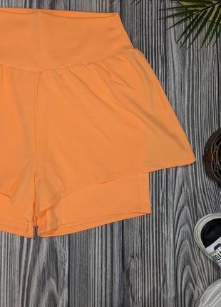 Оранжевая юбка-шорты ellen amber #14693 фото