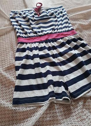 Стильний комбінезон ромпер в полоску miss fiori