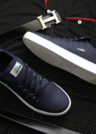 Кроссовки мужские lacoste dark blue4 фото