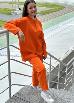 Костюм лонг та штани orange7 фото