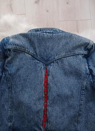 Ретро джинсовка, удлиненная джинсовая куртка,5 фото