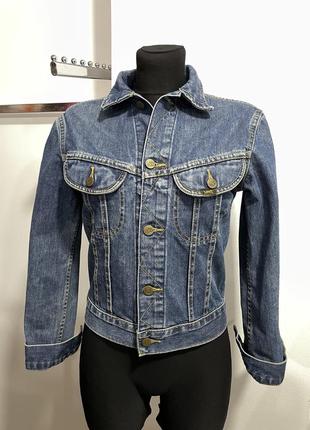 Винтажная джинсовая куртка lee, джинсовый жакет, vintage1 фото