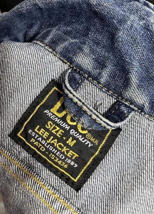 Винтажная джинсовая куртка lee, джинсовый жакет, vintage8 фото