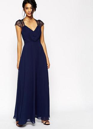 Мереживне плаття максі asos petite