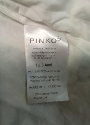 Брендова бавовняна підписна дитяча сукня pinko up,p.6, італія4 фото