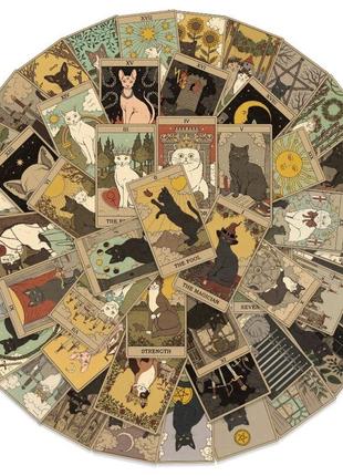 Наклейки коты, карты торо, винтаж, 20 штук