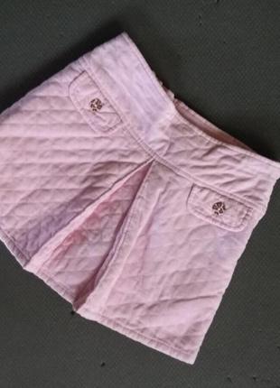 Тепленькая юбка с подкладкой -шорты1 фото