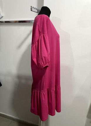 Яскрава оверсайз сукня dafa український бренд рожева3 фото