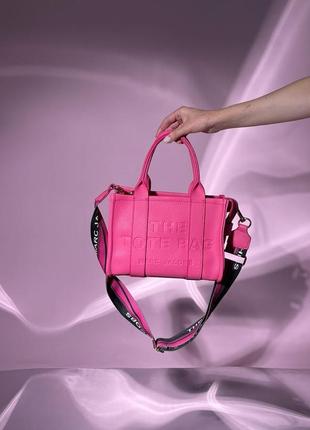 Містка жіноча стильна сумочка, колір фуксія4 фото