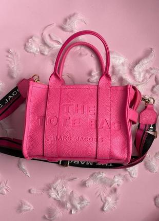 Вместительная женская стильная сумочка, цвет фуксия2 фото