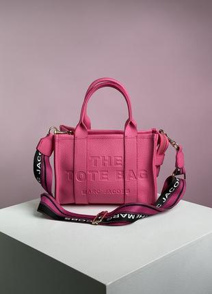 Вместительная женская стильная сумочка, цвет фуксия1 фото