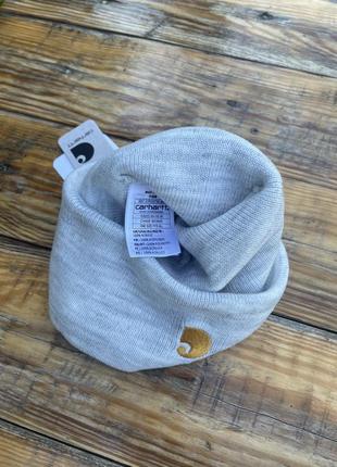 Новая зимняя шапка carhartt wip ( кархарт grey hat) с европы8 фото