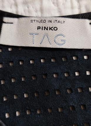 Pinko коллекция tag, итальялия, черное мини платье.4 фото