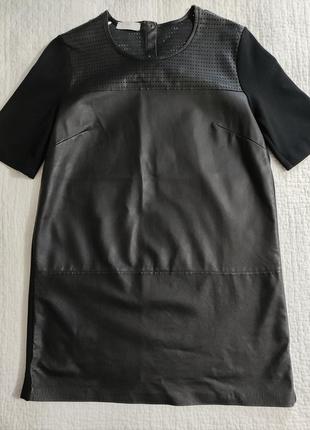 Pinko коллекция tag, итальялия, черное мини платье.7 фото