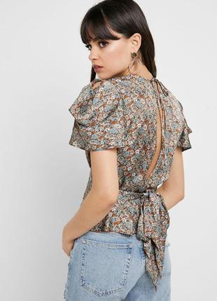 Невероятная блуза топ с цветочным принтом от topshop1 фото