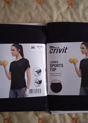 Футболка crivit р.с 36/38,м 40/42,л 44/46 евро