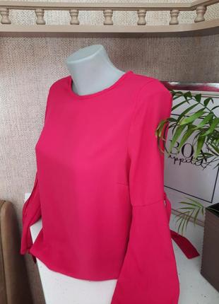 Женская красивая блуза цвета барби3 фото