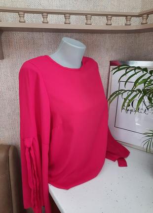Женская красивая блуза цвета барби2 фото