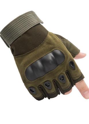 Тактичні рукавички безпролитні військових combat tac хакі l