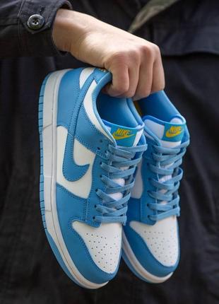 Женские кроссовки nike sb dunk low white blue