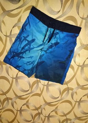 Шорти з акулами на підлітка 10/12 л від h&amp;m