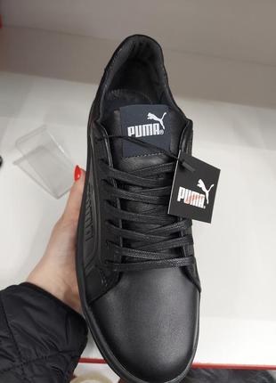 Кожаные кеды puma2 фото