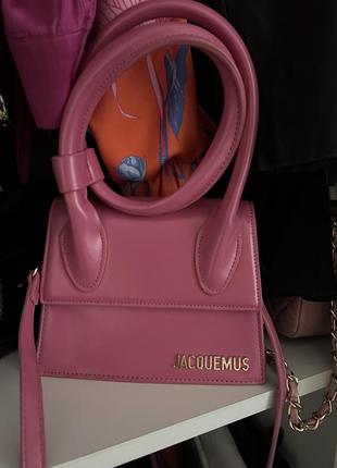 Сумочка jacquemus рожева8 фото