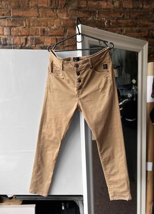 Elias rumelis premium boyfriend jeans lucia cappuccino beige rp - AN160 женские, премиальные джинсы