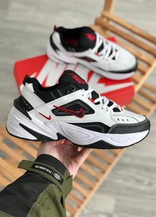 Мужские кроссовки nike m2k tekno white black red