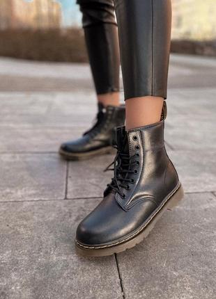 Dr.martens 1460 классические женские меховые ботинки из кожи /осень/зима/весна😍3 фото