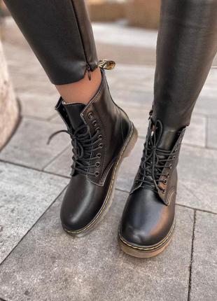 Dr.martens 1460 классические женские меховые ботинки из кожи /осень/зима/весна😍7 фото