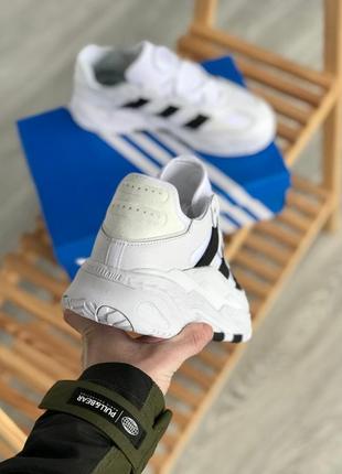 Мужские кроссовки adidas niteball white black4 фото