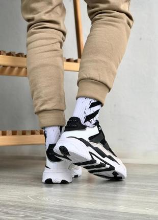 Мужские кроссовки adidas niteball white black grey3 фото