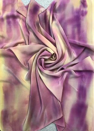 Оригинальный платок из натурального шелка в стиле art1 фото