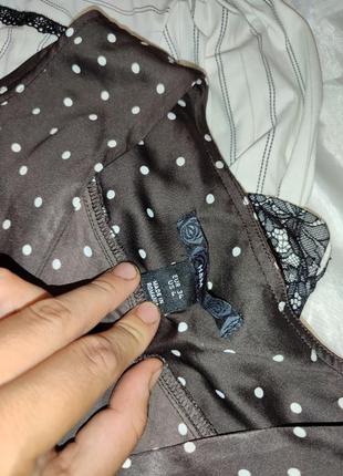 Блуза в горох с бантом hm2 фото