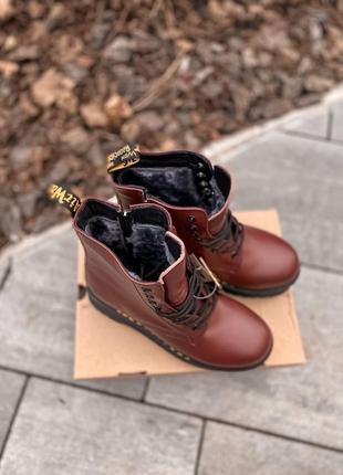 Ботинки dr. martens jadon (с мехом)3 фото