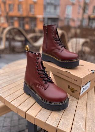 Ботинки dr. martens jadon (с мехом)6 фото